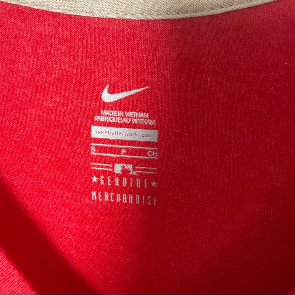 Angels Baseball Nike Red Graphic‎ V-Neck T-shirt, S